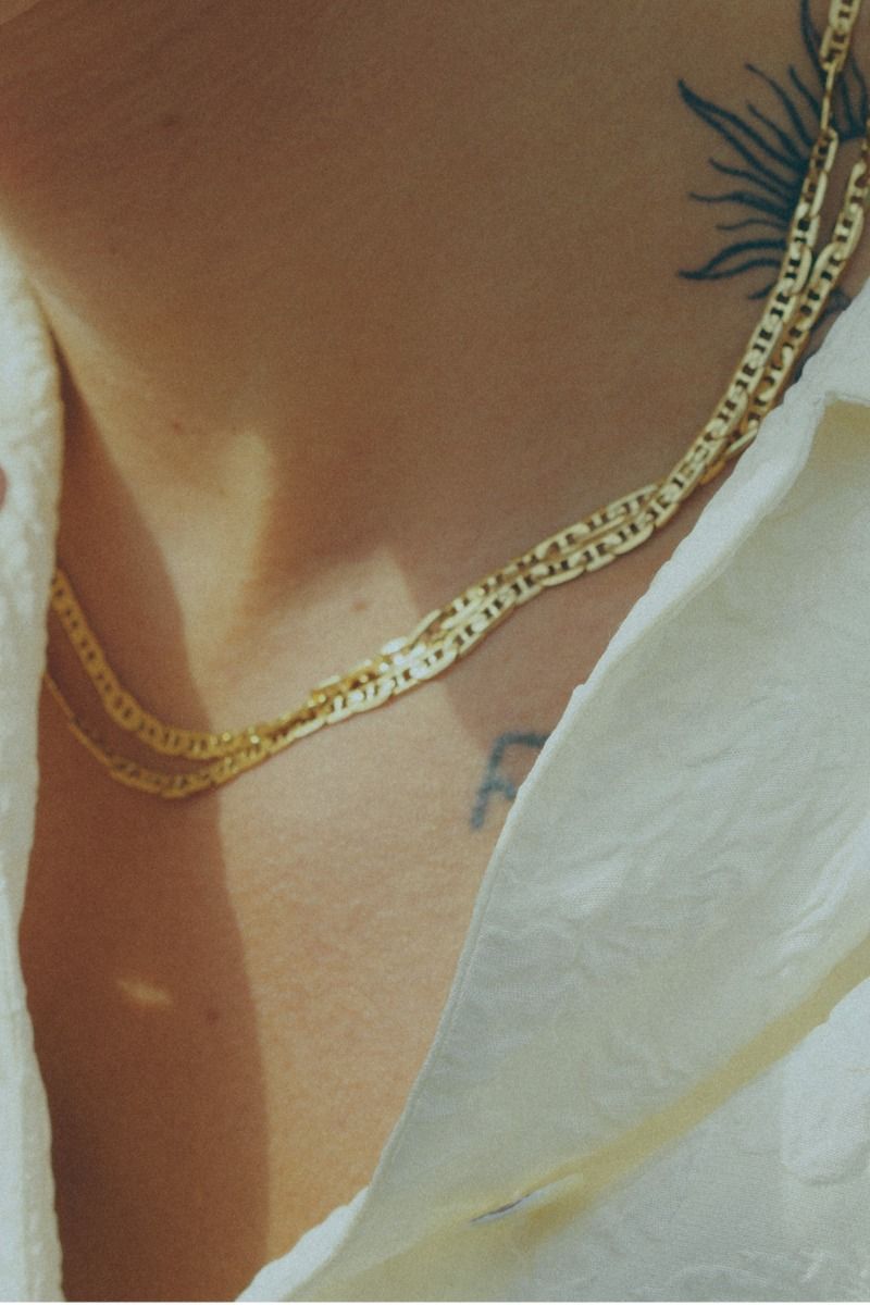 Maria Black Carlo Necklace, Gold