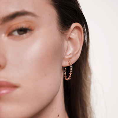 PD Paola Halo Hoop Earrings, Gold