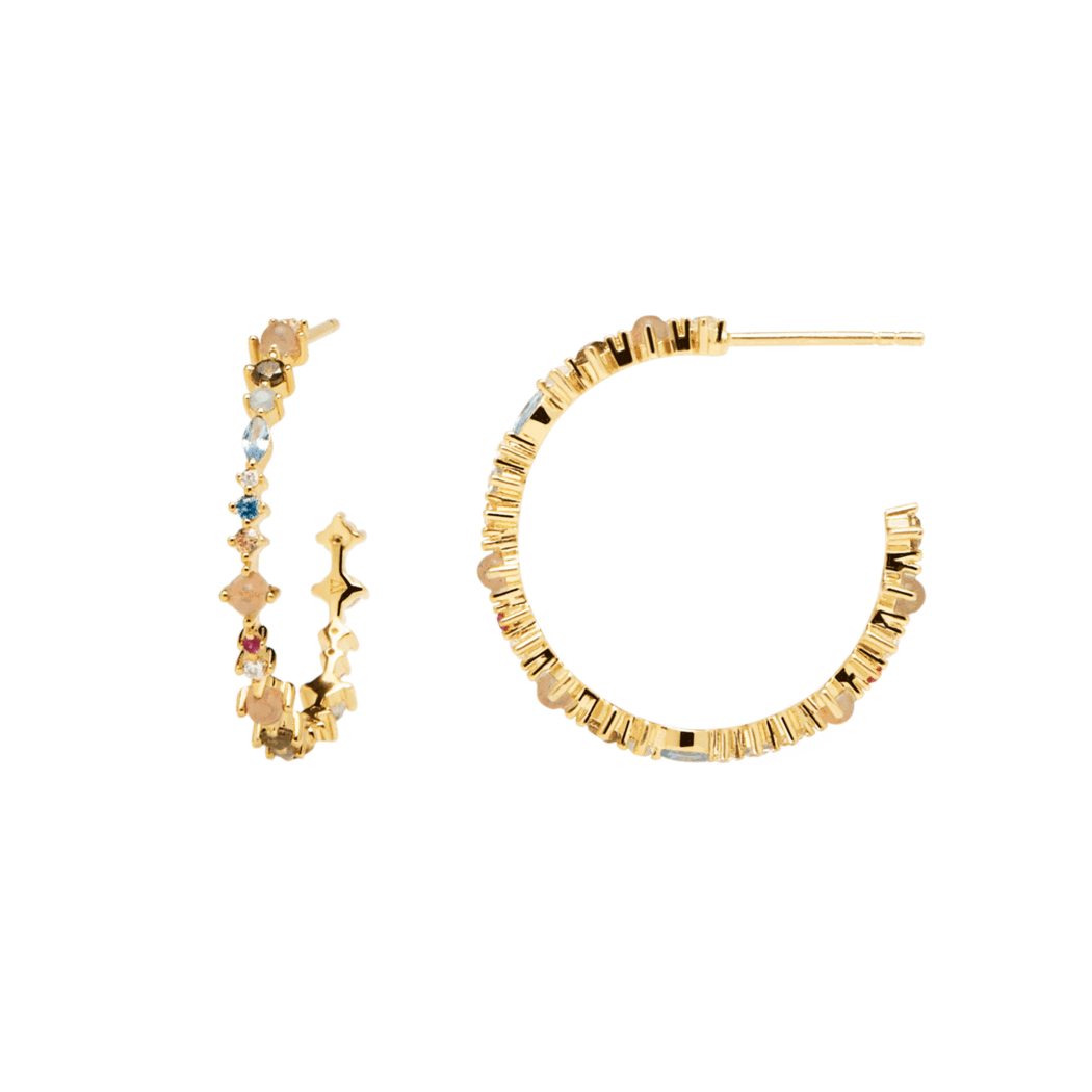 PD Paola Halo Hoop Earrings, Gold