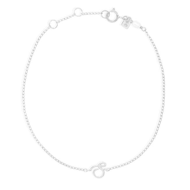 By Charlotte Love Letter Initial Bracelet, Silver