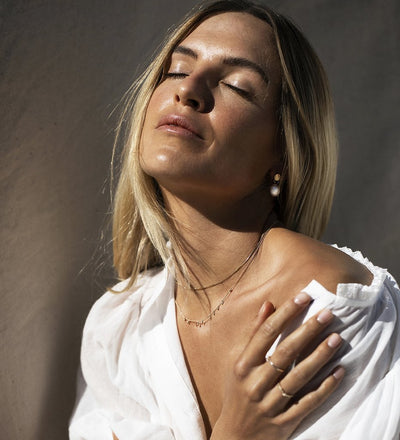 Kirstin Ash 9k Gold Sea Mist Necklace