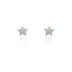 Linda Tahija Star Stud Earrings, Silver