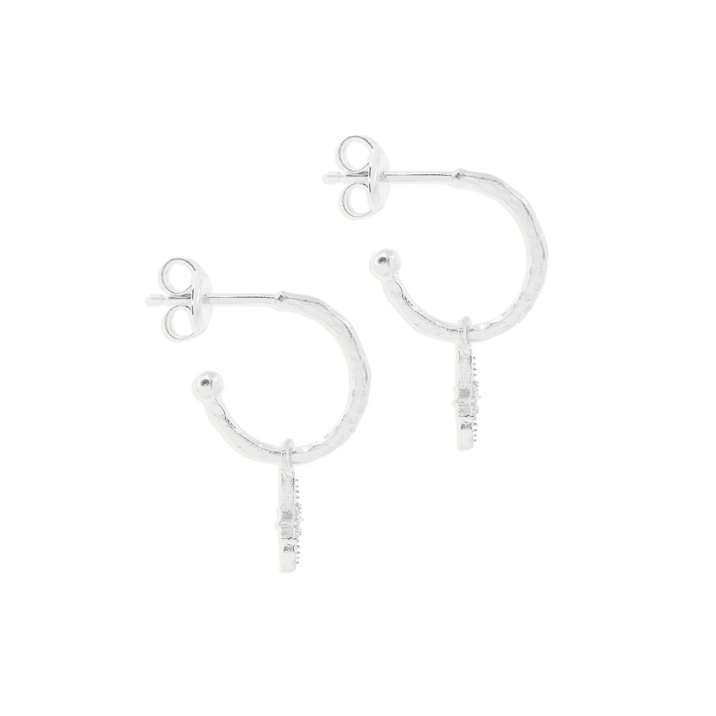 By Charlotte Starlight Hoops, Silver