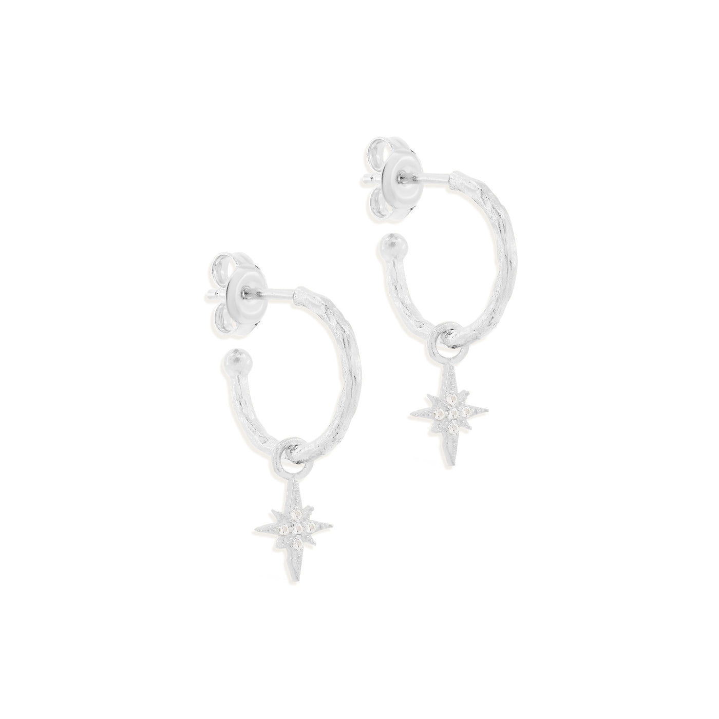 By Charlotte Starlight Hoops, Silver