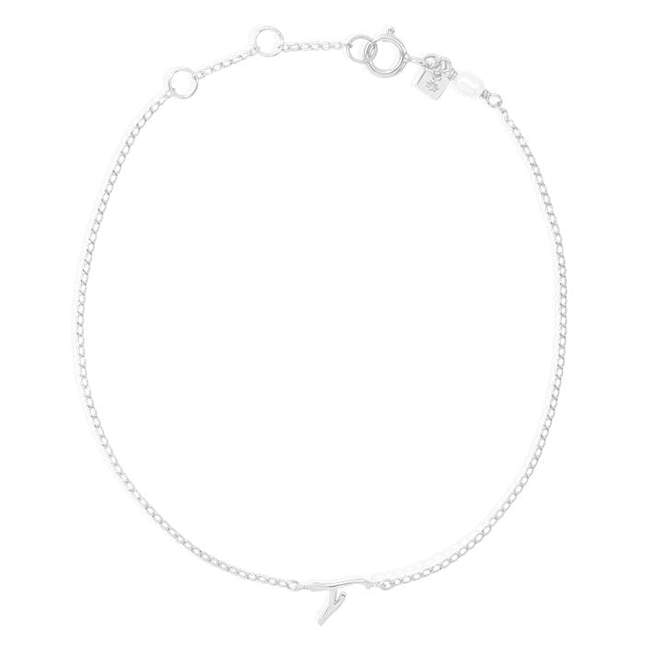 By Charlotte Love Letter Initial Bracelet, Silver