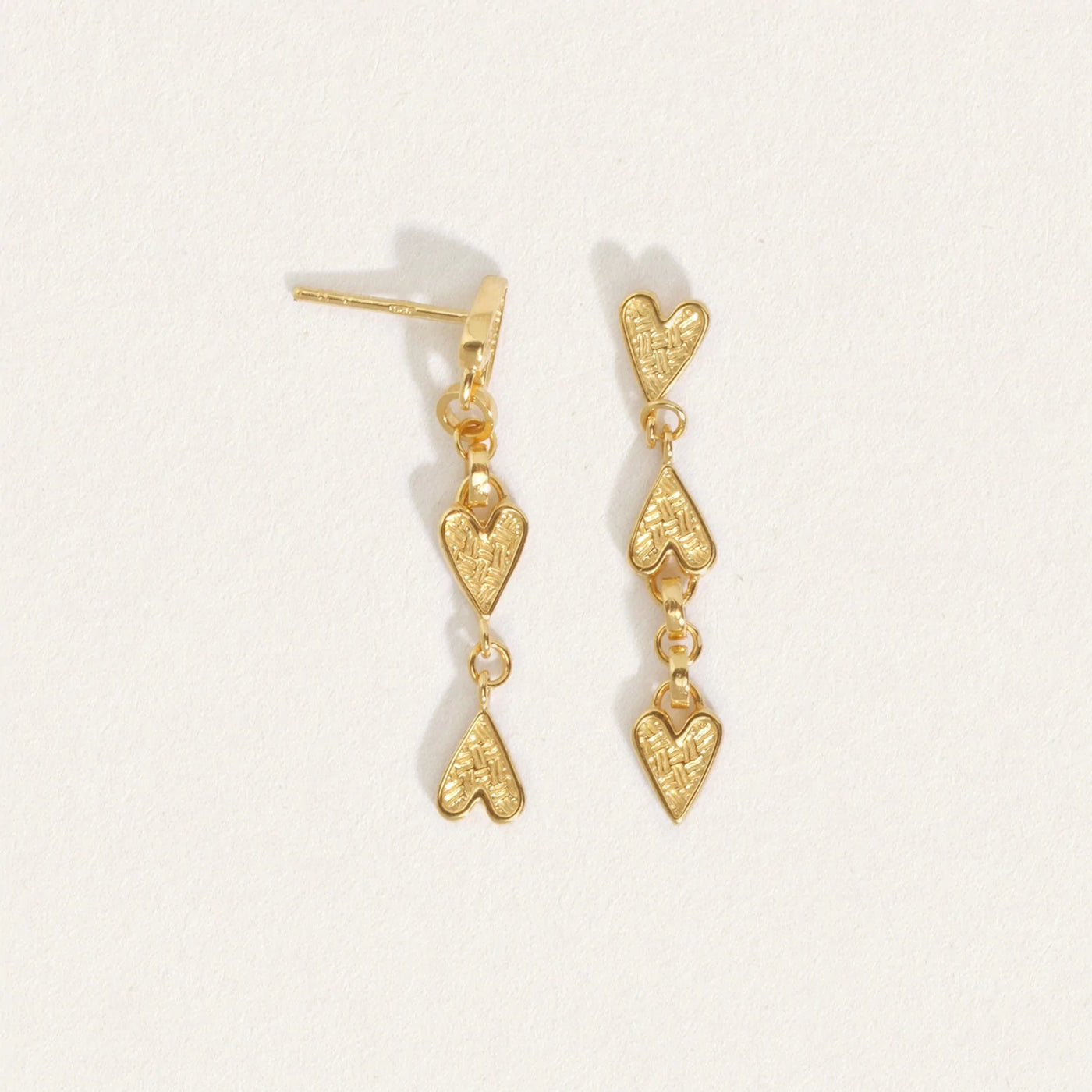 Temple of the Sun Amore Earrings, Gold