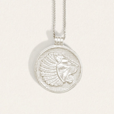 Temple of the Sun Babylon Necklace, Silver