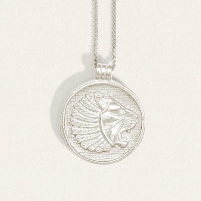 Temple of the Sun Babylon Necklace, Silver