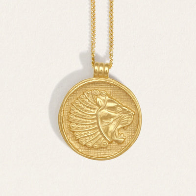 Temple of the Sun Babylon Necklace, Gold