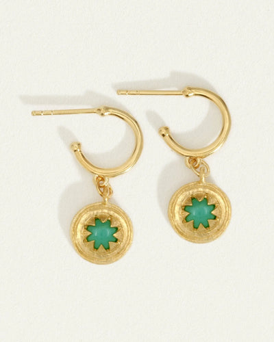 Temple of the Sun Cora Earrings, Gold