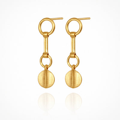 Temple of the Sun Elio Earrings, Gold