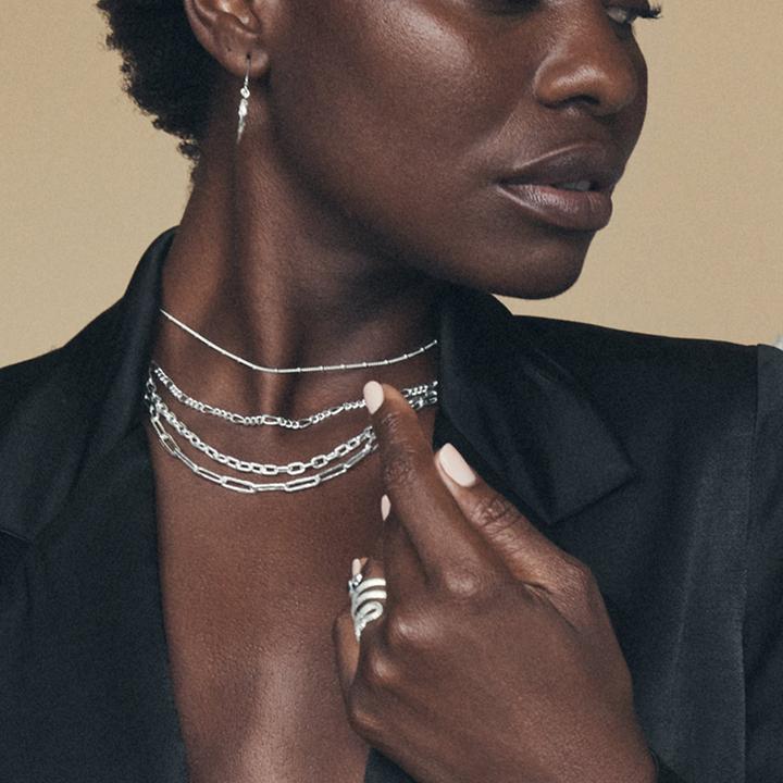 Choker clearance chain silver