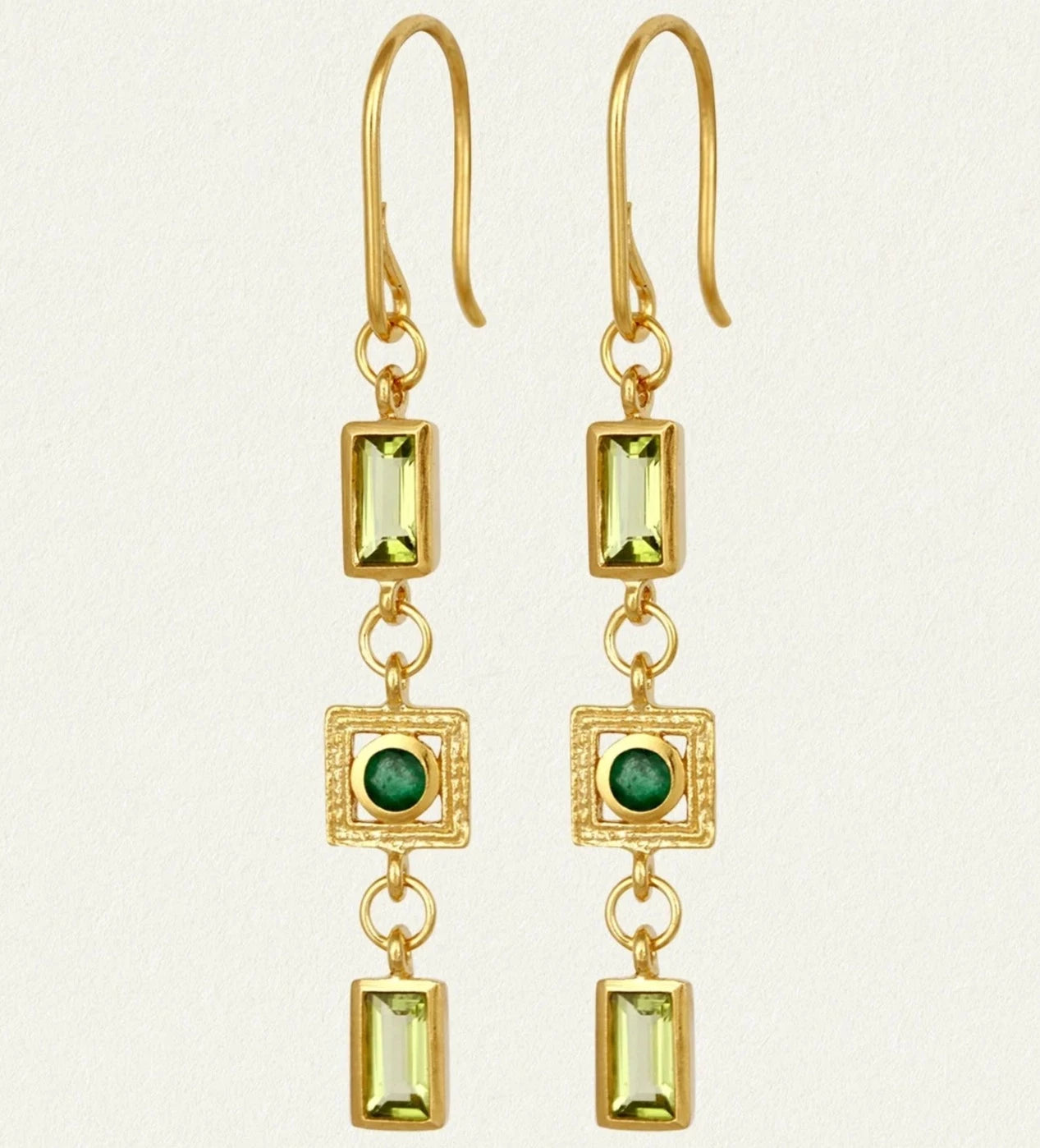 Temple of the Sun Florence Earrings, Gold