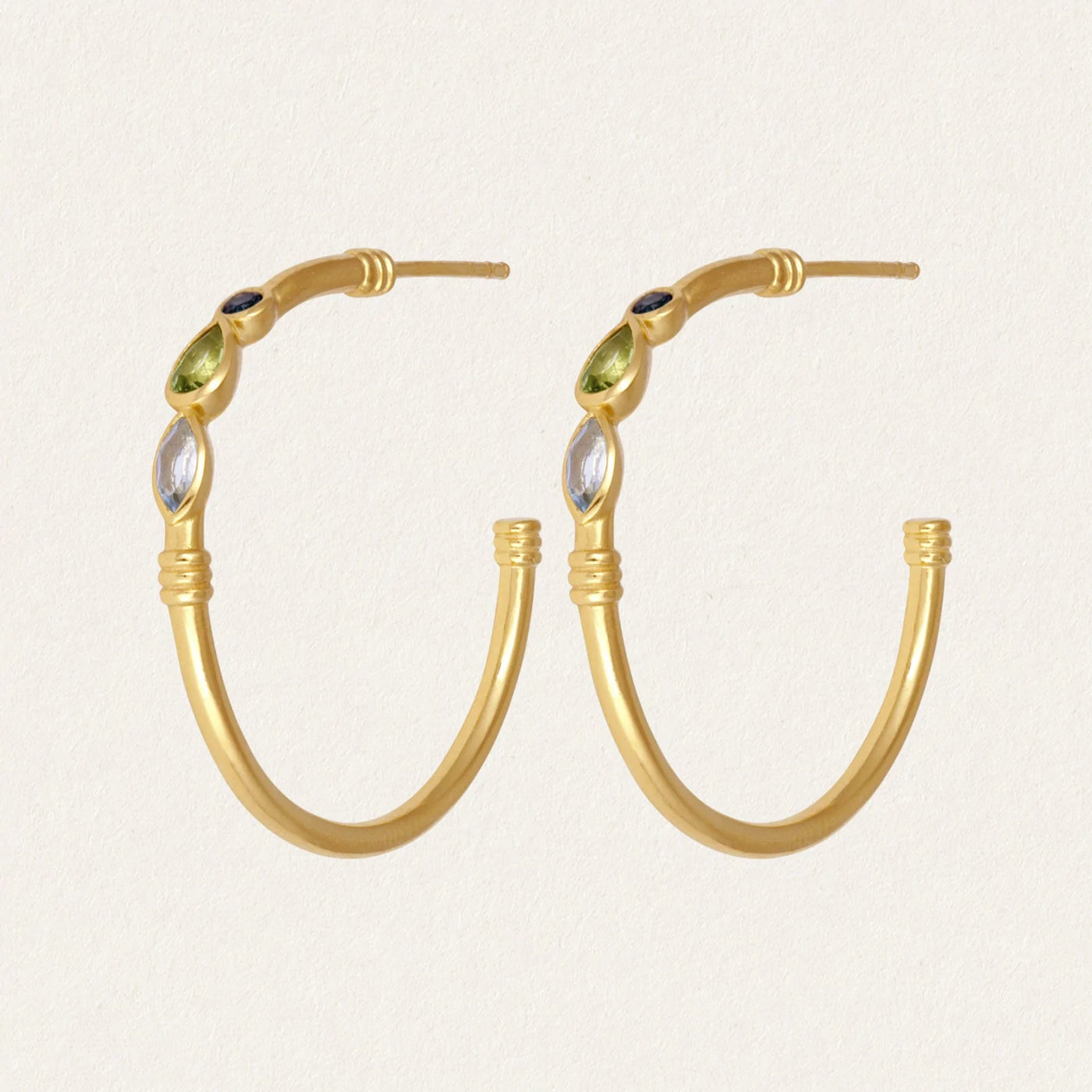 Temple of the Sun Halia Hoops, Gold