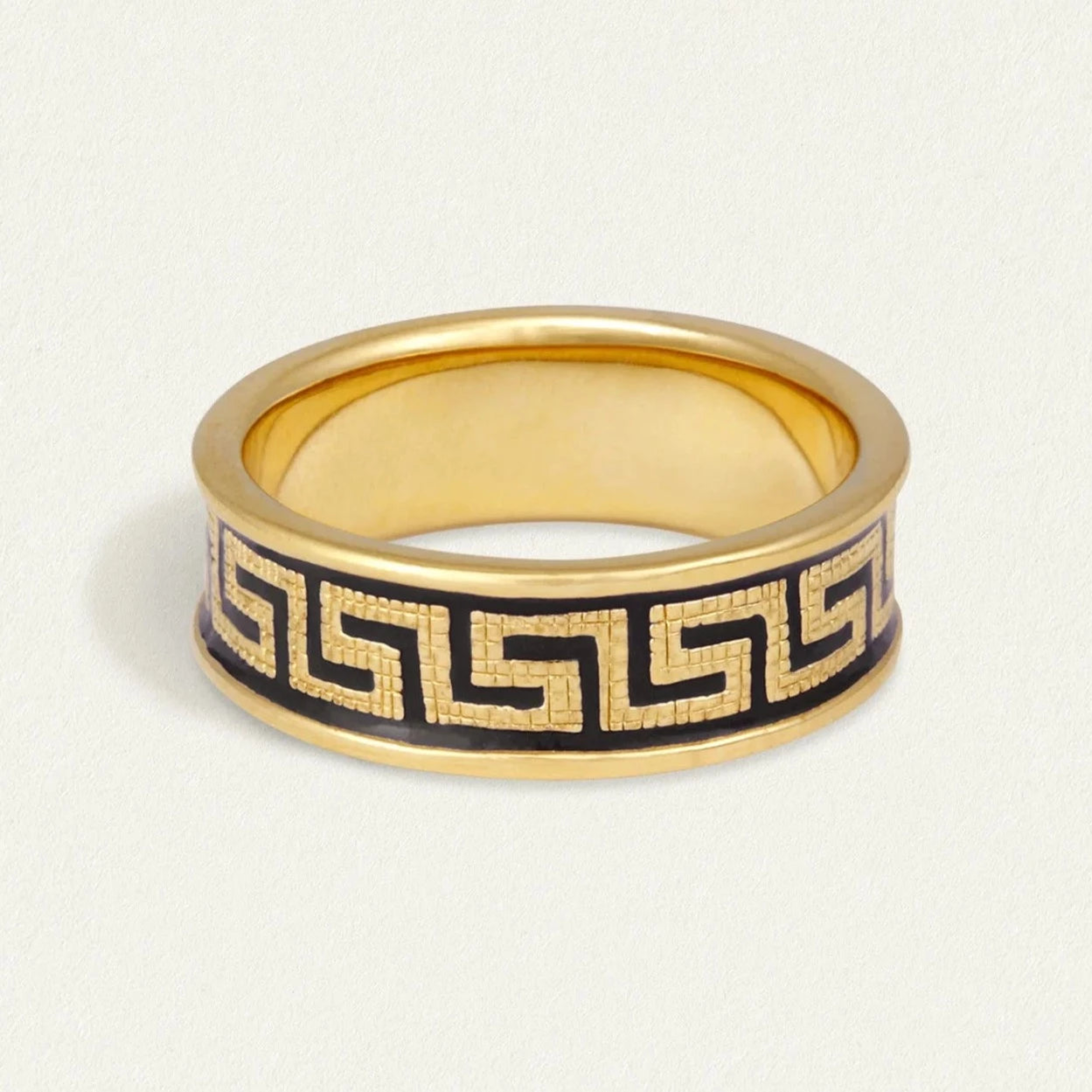 Temple of the Sun Meander Ring, Gold