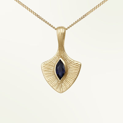 Temple of the Sun Solid Gold Protego Necklace