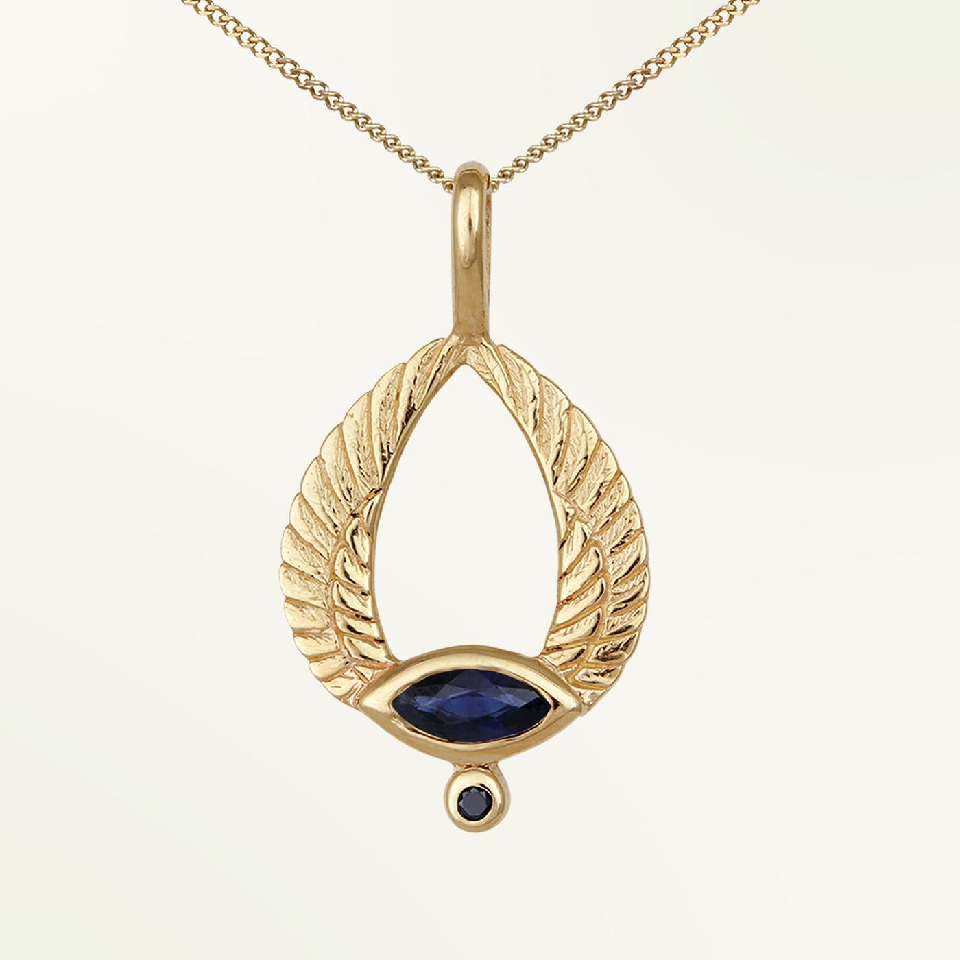 Temple of the Sun Solid Gold Sekh Necklace