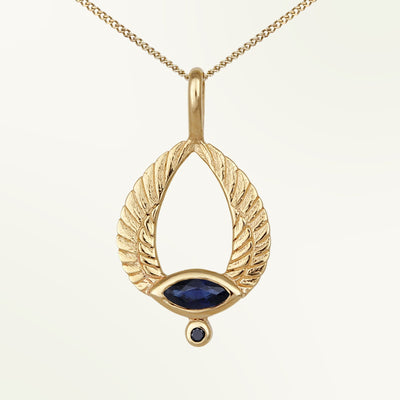 Temple of the Sun Solid Gold Sekh Necklace
