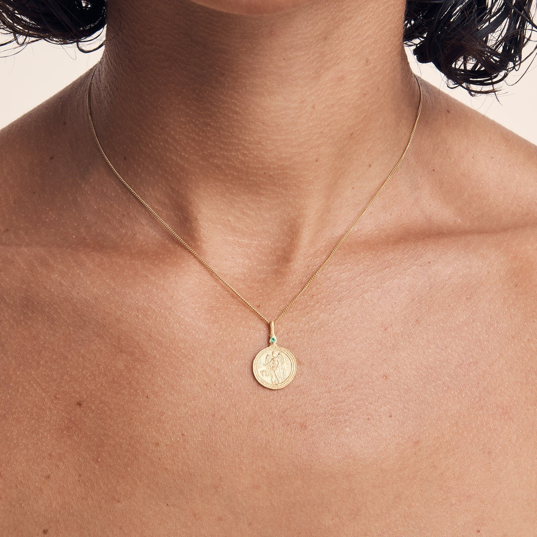 Temple of the Sun Serafina Coin Necklace, Gold – Lily and Mitchell