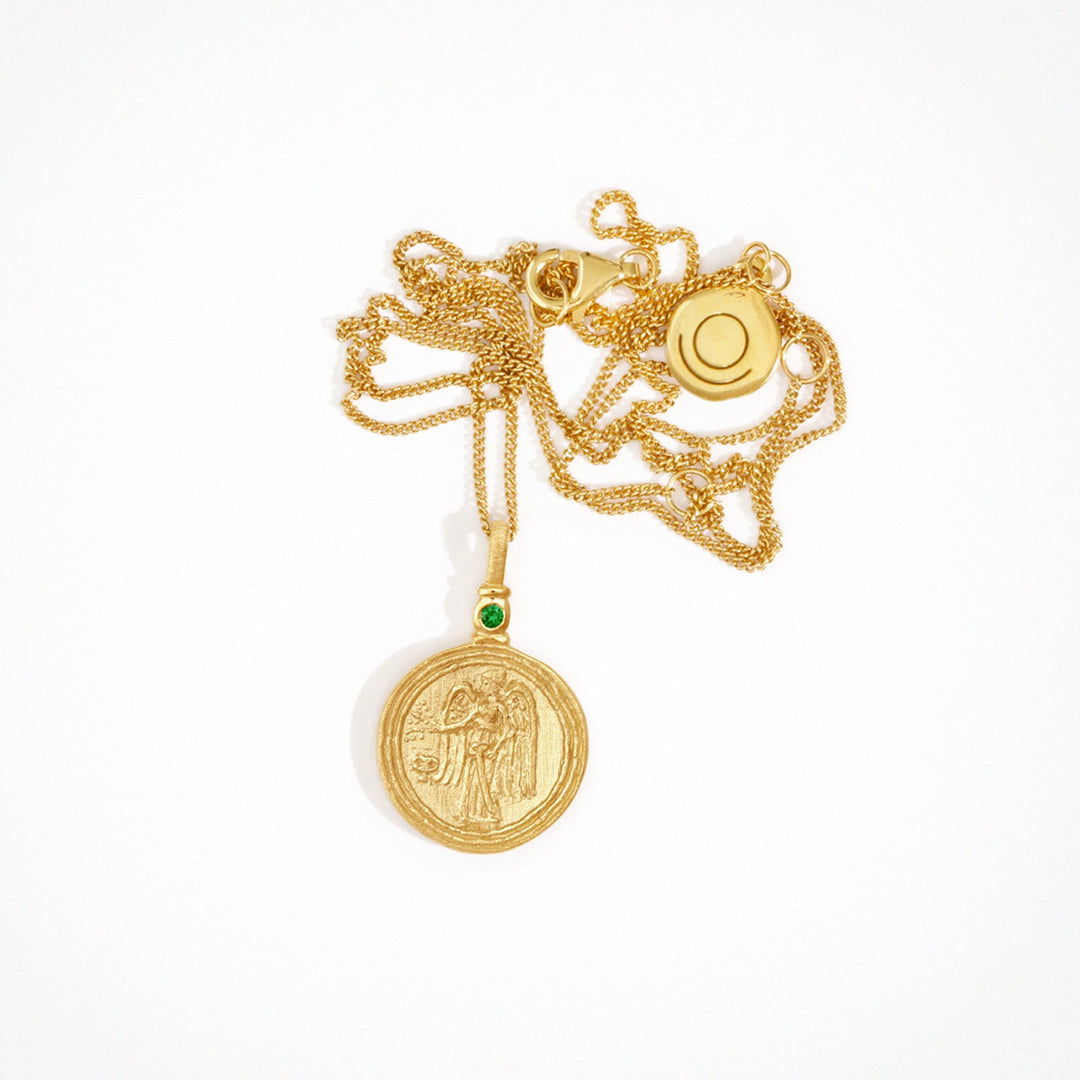 Temple of the Sun Serafina Coin Necklace, Gold – Lily and