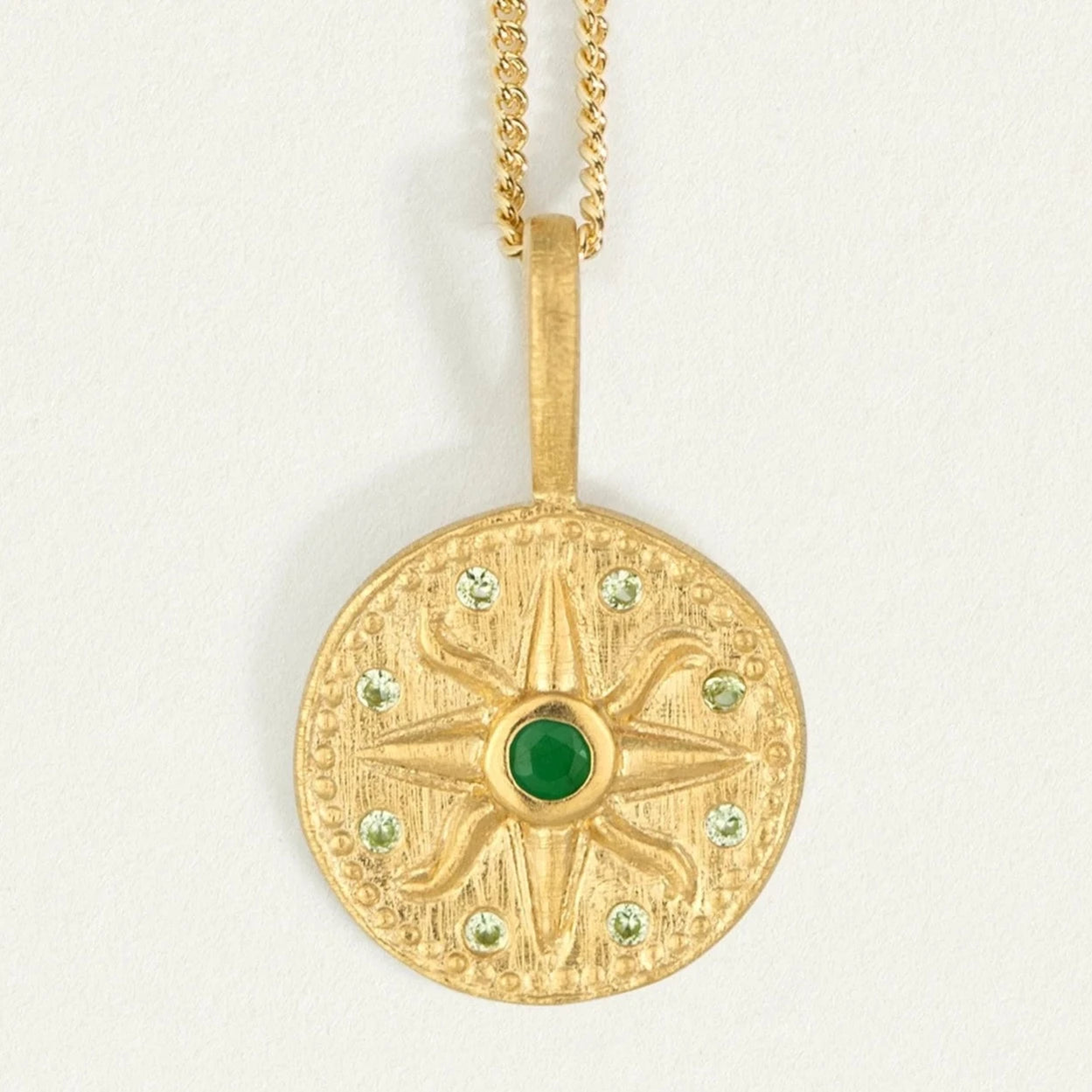 Temple of the Sun Solana Necklace, Gold