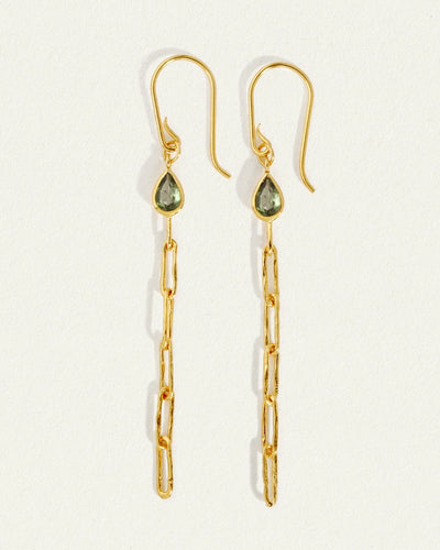 Temple of the Sun Tilia Earrings, Gold