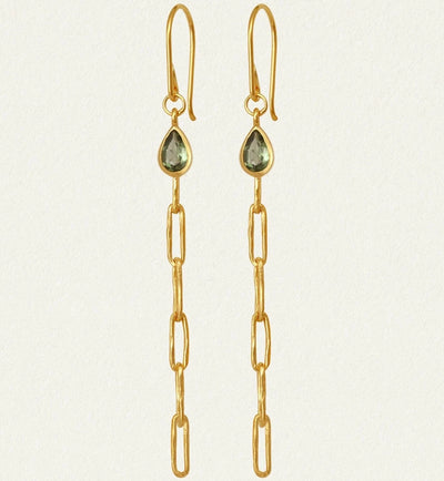 Temple of the Sun Tilia Earrings, Gold