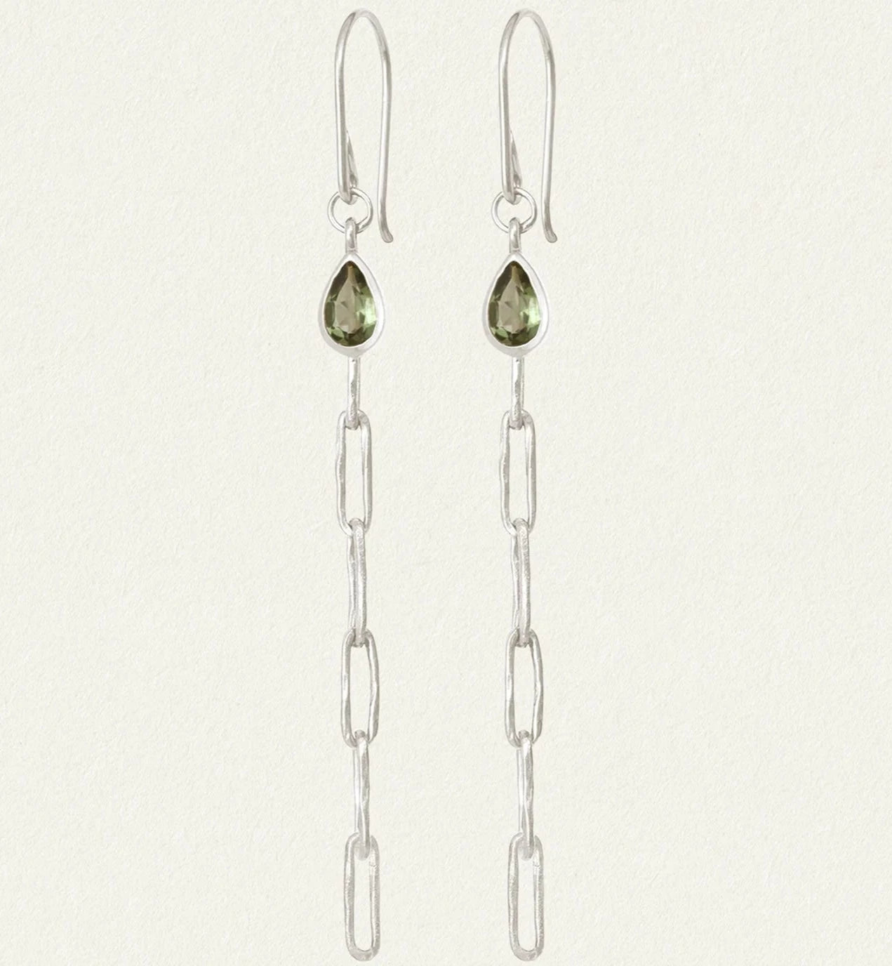 Temple of the Sun Tilia Earrings, Silver