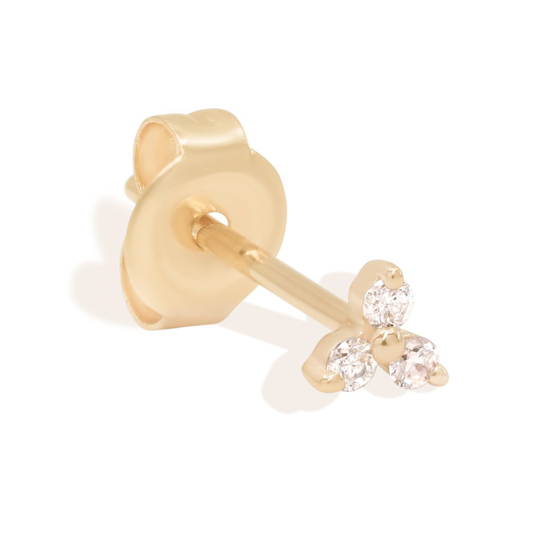 By Charlotte 14k Gold Twilight Diamond Single Stud Earring