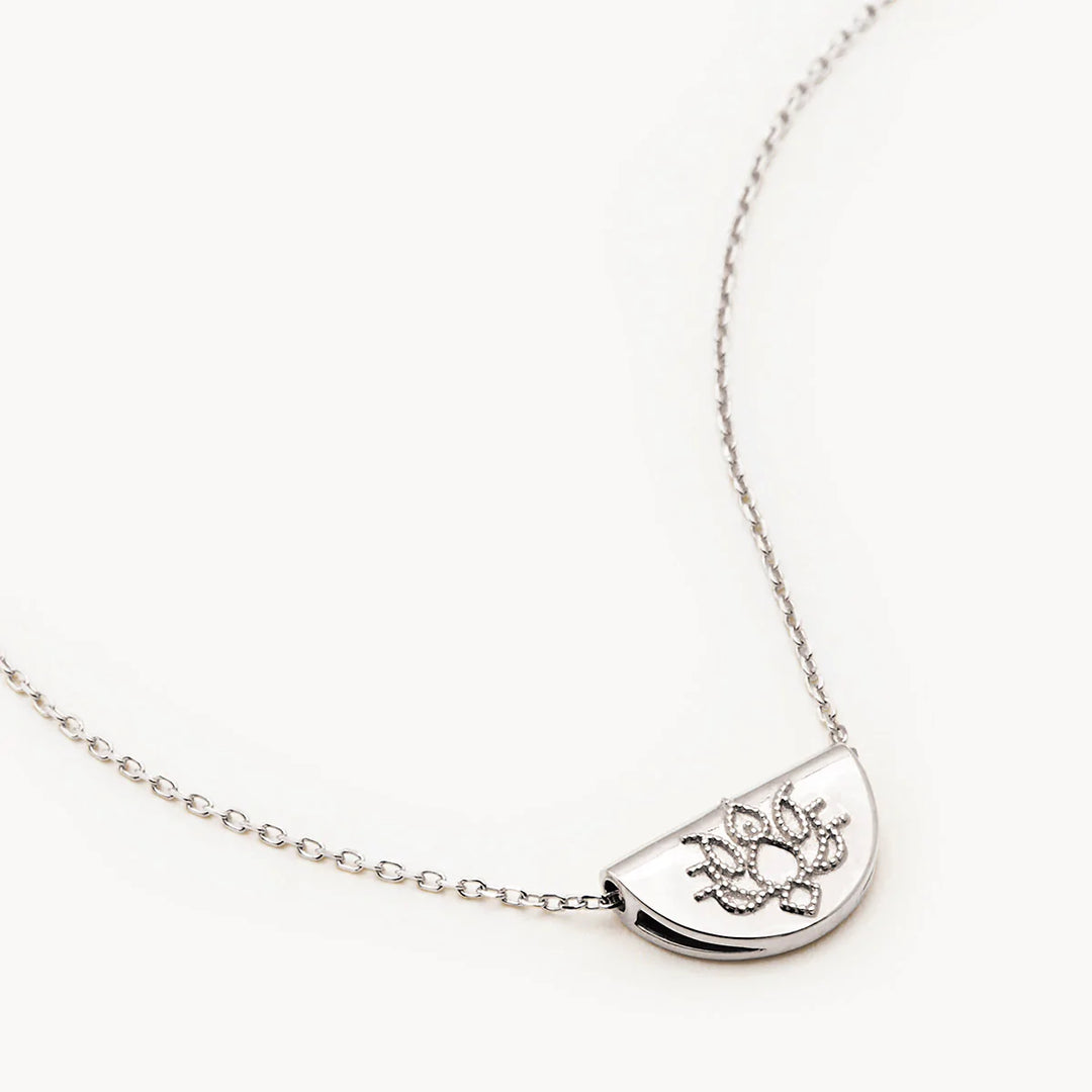 By Charlotte 14k Gold Mini Lotus Necklace Lily and Mitchell