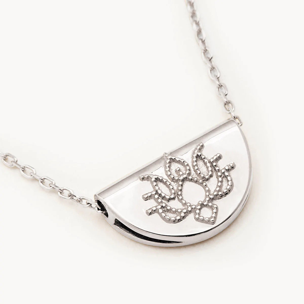 By Charlotte 14k Gold Mini Lotus Necklace