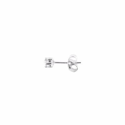By Charlotte 14k White Gold Tiny Crystal Single Stud Earring